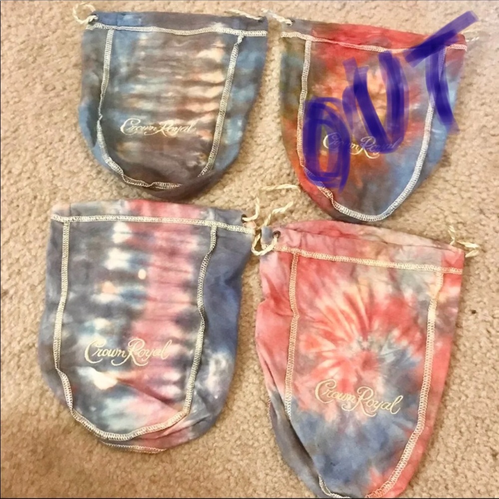 Handmade tie dye money bag